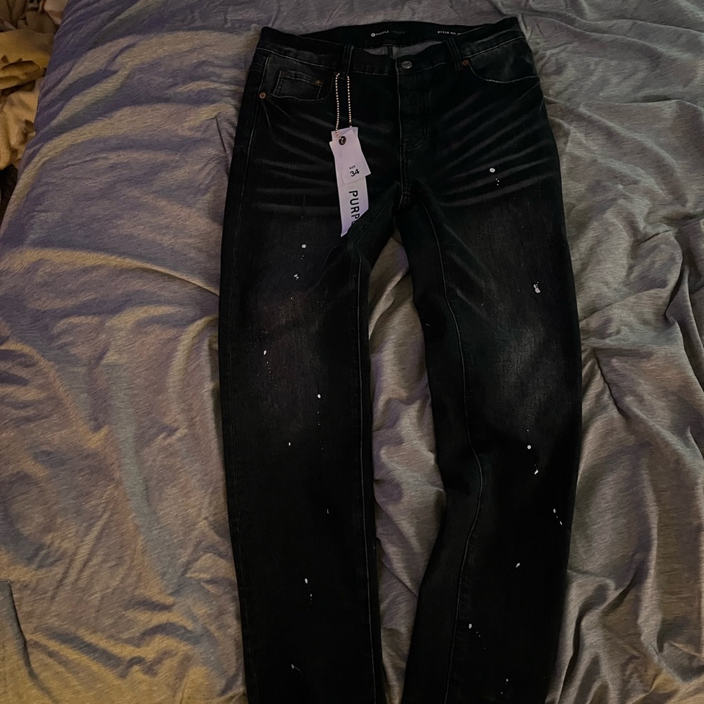 Black Distressed Jeans